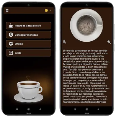 Coffee Cup Reading android App screenshot 1